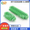 Terminal de PCB tipo plug-in KF15EDGKM com passo de 3,5 mm com conector de flange