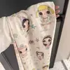 Lindo Pequeño Jade Estilo Coreano Dibujos Animados Ropa de Casa Pijama para Mujer Verano Casual Pantalones Anti-Mosquitos Se Pueden Usar Afuera Holgados Talla Grande Pantalones de Pierna Recta