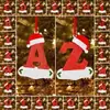 Decoración Navideña 2D Transfronteriza Letras Árbol de Navidad Colgante Yikoulian 26 Letras Decoración Navideña Festiva para el Hogar