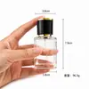 Botella pulverizadora cuadrada dispensadora de perfume 30ml 50ml 100ml vidrio de alta transparencia botella vacía botella dispensadora de presión portátil