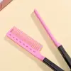 En stock modelo nuevo de venta caliente coreano diseño de clip en forma de V peine rizador para peinar el cabello peine de doble uso peine alisador de cabello
