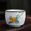 Caneca Jianzhan da Fornalha Ru Caneca de Chá Caneca para Degustação de Chá Padrão Rachado Pode Ser Cultivado Caneca Única Caneca do Anfitrião Tigela de Chá Caneca de Chá Gongfu Presente de Festival