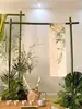 Decoração festiva com estrutura de bambu suporte com estrutura de bambu estrutura para recepção de banquete de casamento construção de estrutura para exposição de flores haste de bambu paisagismo externo