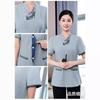 Ropa de verano ropa de trabajo manga corta departamento de ventas de propiedades habitación tía de limpieza de hospital limpiador mesero