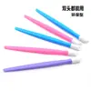 Palo para presionar uñas de doble punta disponible palo para limpiar uñas picadiente de plástico palo empujador de pegatinas de uñas empujador de piel muerta de plástico