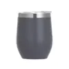Amazon Taza de huevo en forma de U de 12 oz, taza de vacío de doble capa, de aspecto elegante, taza de cáscara de huevo de vientre grande, taza de agua, superventas en el Sudeste Asiático