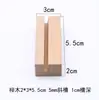 Soporte de Madera Maciza para Placas de Etiqueta-Placa de Etiqueta de Pie-Tablero de Exhibición de Precios para Panadería-Pastel Postre-Soporte de Madera Maciza-Etiqueta de Precio