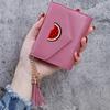 Monedero de Color Sólido con Borla de Frutas y Verduras Shein 70% de descuento Cartera Estilo Ins Cartera para Mujer Portatarjetas de Estudiante Cartera Delgada