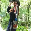 Nueva bolsa bandolera cruzada con cordón, bolsa de hombro multifuncional para senderismo al aire libre, bolsa de almacenamiento portátil para botellas de agua y teléfonos móviles