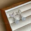 Pendientes Nuevos Estilo Cola de Pez con Borlas, Pendientes Dulces y Largos Estilo Bosque, Versátiles y Elegantes, Clips para Orejas Tipo Bobina de Mosquito para Orejas sin Perforar