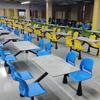 Mesa de jantar e cadeira conjugadas estudante refeitório escolar mesa de jantar fábrica funcionários restaurante mesa e cadeira conjugadas combinação de mesa e cadeira para fast food