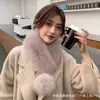 Bufanda de Cuello Gruesa de Piel Sintética para Mujer con Cuello de Piel Sintética, Bufanda de Cuello de Invierno de Piel Sintética de Zorro, Bufanda de Cuello Elegante de Gama Alta