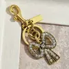 Chaveiro de Laço Dourado e Prateado com Diamantes, Pingente para Bolsa, Pingente de Chaveiro de Carro Feminino, Fornecimento Transfronteiriço Atacadista