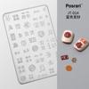 Molde de unha de celebridade online silicone 3D relevo borboleta urso Cristal epóxi diy esculpido silicone de alta transparência