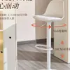Taburete de bar con altura ajustable, silla de bar moderna simple para el hogar, taburete de bar para mostrador de caja con respaldo, uso comercial