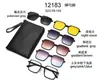 Colección de Gafas Magnéticas Kechi Tr90 de Uno a Cinco Multifuncionales Seis en Uno Gafas de Sol Polarizadas para Hombre y Mujer de Exportación Transfronteriza