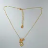 Collar de Flor de Trébol con Chapado Galvánico de Oro Real de 18 Quilates y Nácar, Cadena para Clavícula de Lujo Ligero y Nicho de Gama Alta, Exquisita Joyería para el Cuello para Mujeres