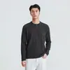 También disponible para Otoño 2026: Camiseta de Manga Larga para Hombre con Cuello Henry, Suéter Texturizado, Camiseta Sencilla, Camiseta Básica de Manga Larga