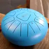 Hua Shu tambor etéreo de 8 pulgadas y 11 tonos instrumento de percusión tambor de lengua de acero para adultos introducción instrumento simple tambor etéreo portátil