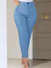 Pantalones de lápiz ajustados de otoño para mujer, estilo europeo y americano, talla grande, disponibles en varios colores, adecuados para el trabajo y el uso profesional