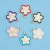Joyería de aleación estilo coreano Accesorios diy Flor de cerezo Flor de cinco pétalos Colgante de collar Pulsera Colgante individual Colgante pequeño Colgante individual Venta al por mayor