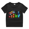 2026 Nova Roupa Infantil Verão Camiseta de Manga Curta para Meninos e Meninas Camiseta Base de Algodão Camiseta de Meia Manga para Bebê Top Infantil