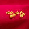 Pendientes de cereza para mujer, con lazo, de moda, para mujer, color oro arena, pendientes de pasador para oreja para mujer, venta al por mayor