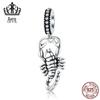 Aifule original mais vendido acessórios de joias Escorpião diy pulseira lisa de prata acessórios prata esterlina S925 animal Escorpião
