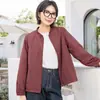 Chamarra Yun con Bloques de Color para Mujer, Nuevo Diseño Otoño 2026, Estilo Vintage, Rejuvenecedor, Petite, Casual, Top Adelgazante