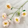 Venta Directa de Fábrica de Flores de Osmanthus Artificiales de 6 Cabezas para Arreglos Florales DIY de Boda y Hogar, Flores de Seda para Decoraciones de Festivales, Paredes de Flores y Venta al por Mayor para Bodas