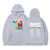 Suéter holgado informal de terciopelo con capucha, ropa de pareja con estampado de HARRY STYLES para hombre y mujer, 2023