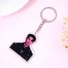 Llavero Periférico de Estrella Pegamento Personalizado Transparente Llavero DIY Llavero de Anime Creativo de Doble Cara Personalizado