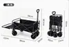 Carro Plegable Desmontable Estilo Panda para Exteriores, Carretilla de Mano para Camping, Picnic, Pesca