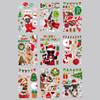 Nuevas pegatinas estáticas navideñas de Amazon SKJD2311 para comercio exterior, diseño de escena de vidrio para ventana, pegatinas decorativas de pared