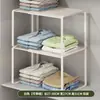 Prateleira Organizadora em Camadas para Bancada de Guarda-Roupa, Rack de Armazenamento para Empilhar Roupas, Divisória Retrátil, Artefato de Armazenamento Dentro do Armário