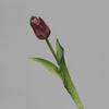 Tulipa de Haste Única Revestida de Borracha Decoração de Mesa Adereço de Fotografia Flor Artificial Atacado Flor Falsa Hidratante