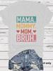 MAMA.MAMÃE.MÃE.BROTHER. Nova Camiseta de Manga Curta de Verão Feminina em estoque