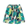 Shorts Camuflados Masculinos Jacquard com Letras Calças de Casal Calças de Praia Esportivas Casuais Retas Ins