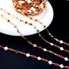 Corrente DIY de Strass em Forma de Diamante Corrente de Strass Conserva a Cor Adorno de Cabeça de Noiva Pingente de Franja Corrente de Cobre Materiais para Vestuário Atacado Corrente Conserva a Cor