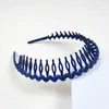 Diadema de plástico esmerilado de colores antideslizante con dientes estilo coreano, diadema simple para niñas para el flequillo, para lavar el cabello, accesorios para el cabello, tocado
