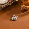 Colgante con temática de animales, estilo INS, elegante y lujoso, con circonita cúbica de colores, con diseño de cisne, hecho de cobre, adecuado para uso casual y se puede usar para proyectos de bricolaje