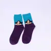 Calcetines Transfronterizos Nuevos de Moda Calcetines para Hombre Mona Lisa Personalizados Literarios Retro Pintura al Óleo Europea y Americana Estrella Algodón Calcetines para Hombre de Caña Alta
