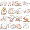 50 stickers de cuenta manual al por mayor transfronterizos de Amazon conejo feliz lindo caricatura original diy stickers para teléfono móvil