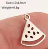 Colgante de Joyería Nuevo de Acero Inoxidable Transfronterizo Pequeños Accesorios Serie Frutas Sandía Cereza Fresa Uva Piña Pulido