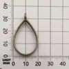 Marco Geométrico Hecho a Mano DIY Aleación Hueca Resina Colgante Forma de Corazón Gota de Agua Forma de Estrella Colgante Accesorios de Joyería