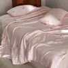Frescor de Verão 60s Lenzing Tencel Colcha de Verão Conjunto de Quatro Peças Bordado de Rosa Estilo Saia de Cama Romântico Classe A Colcha de Verão para Ar Condicionado