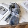 Alta Qualidade! Cachecol Britânico de Lã Pura 100% Feminino Inverno High-End 2025 Novo Cachecol Presente de Aniversário