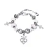 2025 Panjia Export Nuevo Más Vendido Mariposa Coloridas Resina Cuentas Corazón DIY Pulsera de Cuentas Joyería Al por Mayor