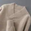 Suéteres de Punto para Hombre Suéteres Verde Cuello Frutal Pulóver Casual de Negocios Camiseta Base de Lana Venta al por Mayor Punto de Cachemira Otoño e Invierno