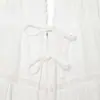 Atacado de Roupas Femininas Transfronteiriças Verão Novo Sexy Hot Girl Bordado Gravata Borboleta Cadarço Costas Abertas Gola Alta
